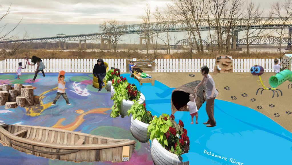 A design for an urban outdoor play space in Philadelphia